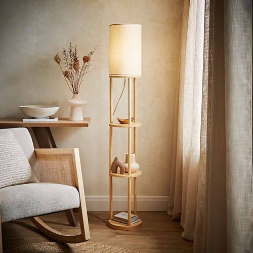 Tier floor lamp wooden - 3,