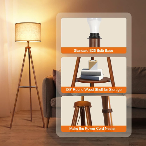Solid wooden tripod floor - solid,