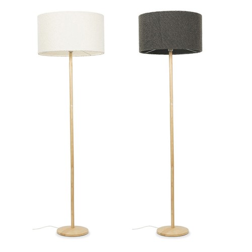 Wooden stem floor lamp natural - lamp,