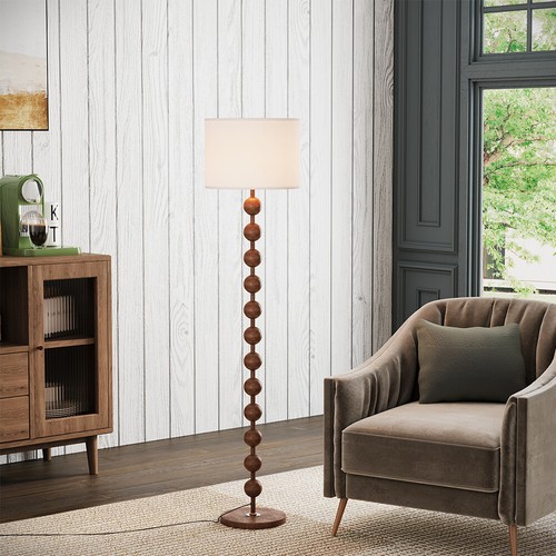 Unique floor lamp with linen - floor,