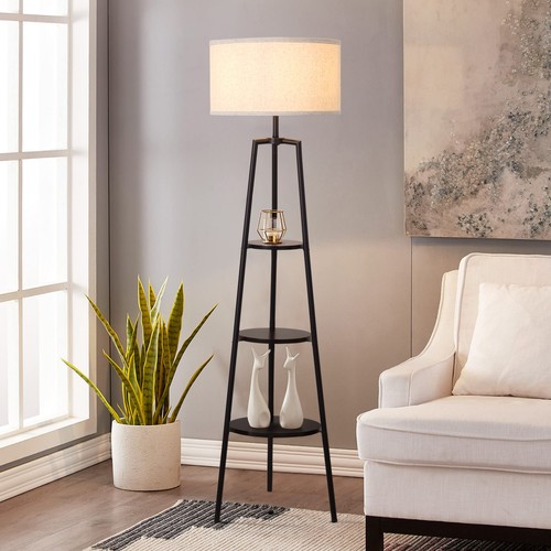 Wooden tripod floor lamp - floor,