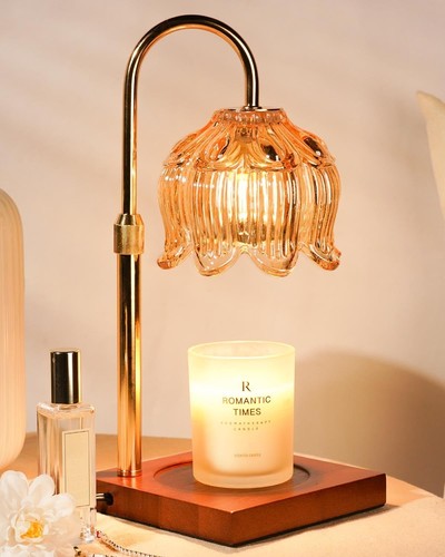 Flower candle warmer lamp with - warmer,