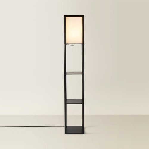 Minisun black wooden floor - black,